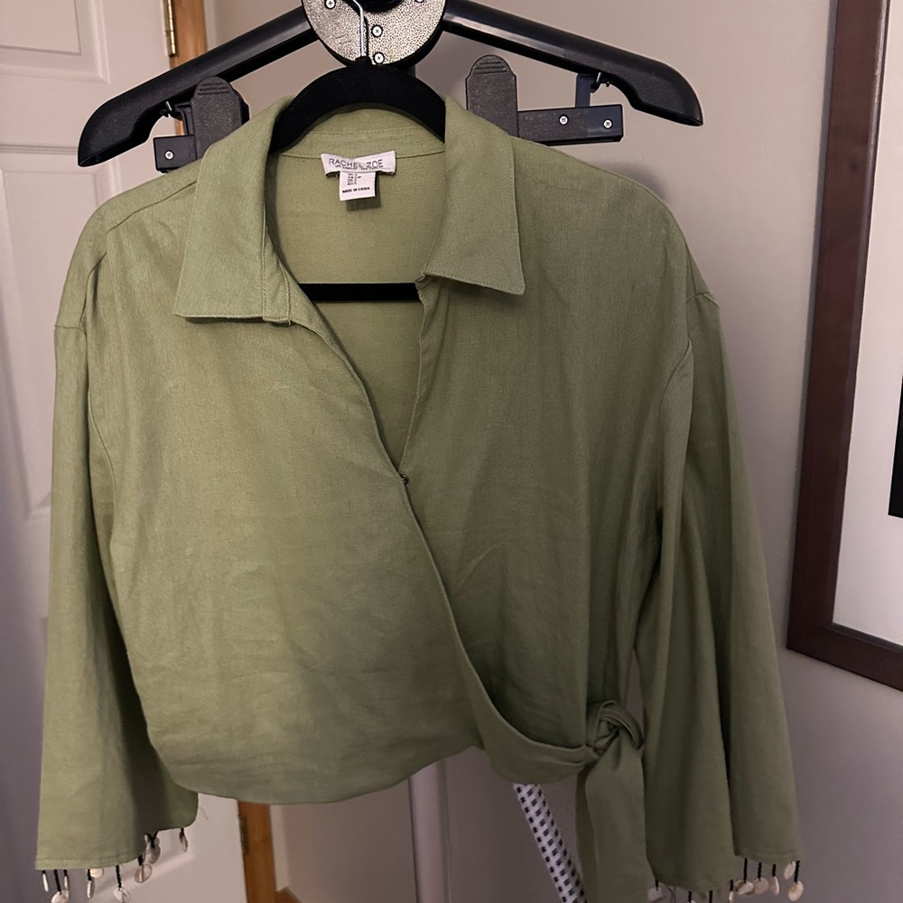Rachel Zoe Sage Green Blouse